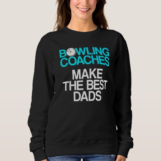 Sweatshirt Instructeur d'équipe de Bowling Coach 9 (Devant)