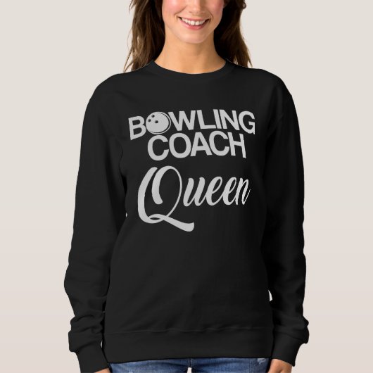 Sweatshirt Instructeur d'équipe de Bowling Coach Player 1 (Devant)