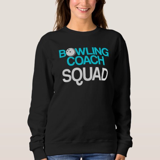 Sweatshirt Instructeur d'équipe de Bowling Coach Player 11 (Devant)