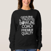 Sweatshirt Instructeur d'équipe de Bowling Coach Player 14 (Devant)
