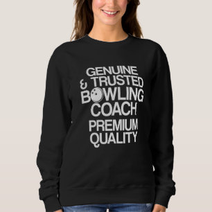 Sweatshirt Instructeur d'équipe de Bowling Coach Player 14
