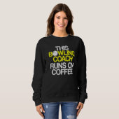 Sweatshirt Instructeur d'équipe de Bowling Coach Player 32 (Devant entier)