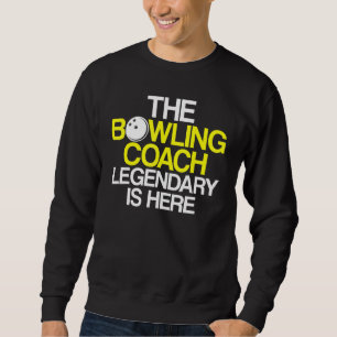 Sweatshirt Instructeur d'équipe de Bowling Coach Player 5