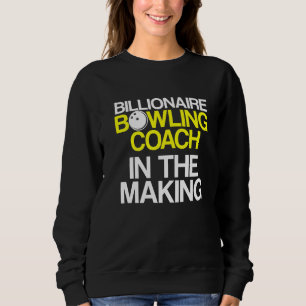 Sweatshirt Instructeur d'équipe de Bowling Coach Player 5