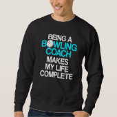 Sweatshirt Instructeur d'équipe de Bowling Coach Player 5 (Devant)