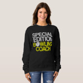 Sweatshirt Instructeur d'équipe de Bowling Coach Player 7 (Devant entier)