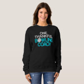 Sweatshirt Instructeur d'équipe de Bowling Coach Player 7 (Devant entier)