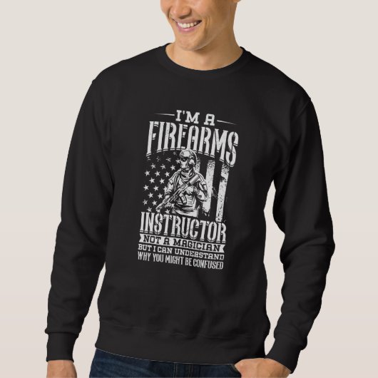 Sweatshirt Instructeur en armes à feu Formation sur la sécuri (Devant)