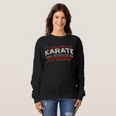 Sweatshirt Instructeur Karate Enseignant Enseignant Karateka  (Devant entier)