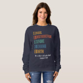 Sweatshirt Instruction de base de la BIBLE avant de quitter l (Devant entier)