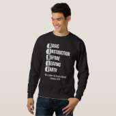 Sweatshirt Instruction de base de la BIBLE avant de quitter l (Devant entier)