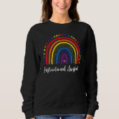 Sweatshirt Instructional Assistant Boho Rainbow Graduation Ap (Devant)