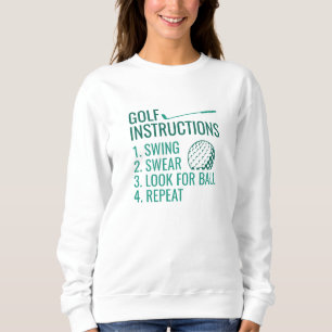 Sweatshirt Instructions de golf