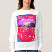 Sweatshirt Instrument de paix - Art numérique Abstrait. (Devant)