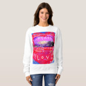 Sweatshirt Instrument de paix - Art numérique Abstrait. (Devant entier)