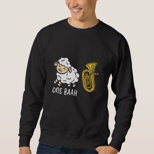 Sweatshirt Instrument Sheep & Tuba (Devant)