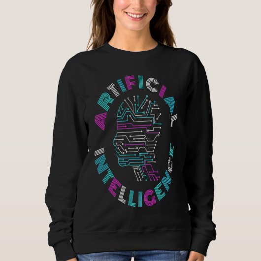 Sweatshirt Intelligence Artificielle IA (Devant)