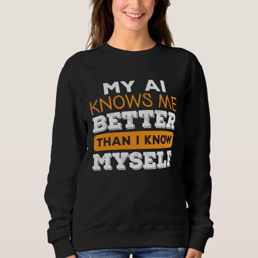 Sweatshirt Intelligence artificielle IA Algorithme Machine Ap (Devant)