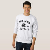 Sweatshirt Interdit Le Football (Devant entier)