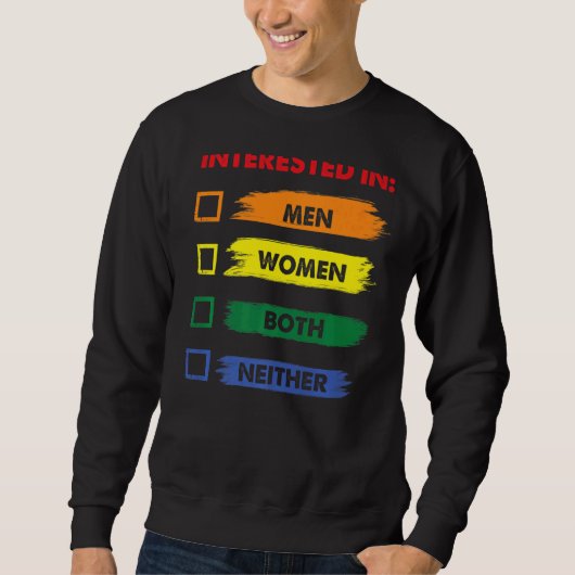 Sweatshirt Intéressé Ni Lgbt Pride Mois Graphic Festiv (Devant)