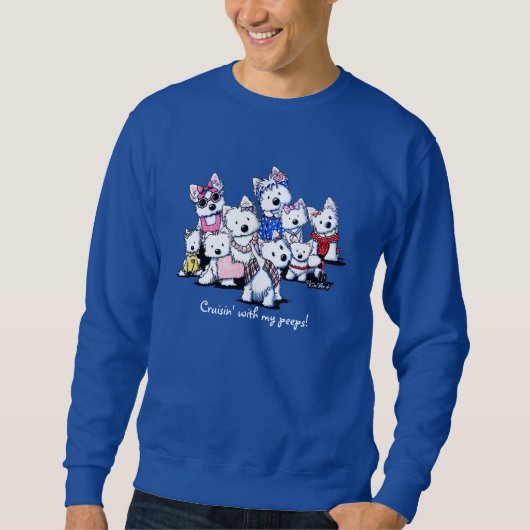 Sweatshirt International Westies de KiniArt (Devant)