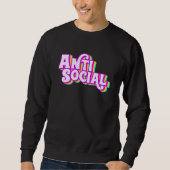 Sweatshirt Introverti Arc-en-ciel antisocial Introvertir (Devant)