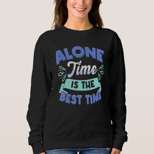Sweatshirt Introverti lié à l'introduction inspirée par la so (Devant)