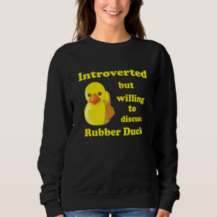 Sweatshirt Introverti mais prêt à discuter de Coin Coin Canar