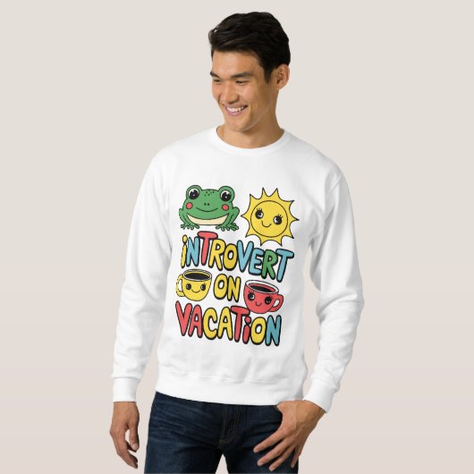 Sweatshirt Introvertir le mode vacances Hommes (Devant entier)