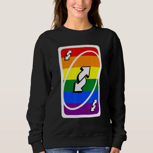 Sweatshirt Inverser L'Indicateur De Fierté Lgbt Sur Lgbt (Devant)