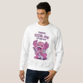 Sweatshirt invitation pour le 100e jour d'école (Devant entier)