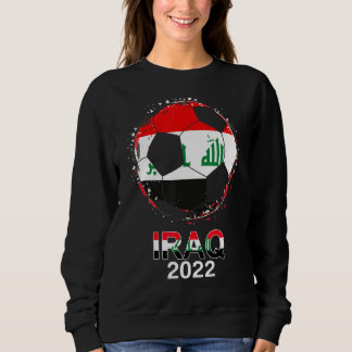 Sweatshirt Irak Drapeau 2022 Supporter Irakienne Soccer Team