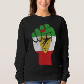 Sweatshirt Iran flag, Iranian Lion Symbol, Iranian Lioness, F (Devant)