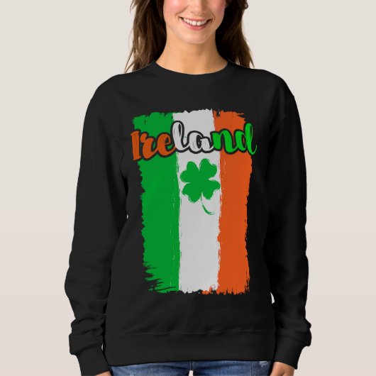 Sweatshirt Ireland shamrock St Patrick's Day 1 (Devant)
