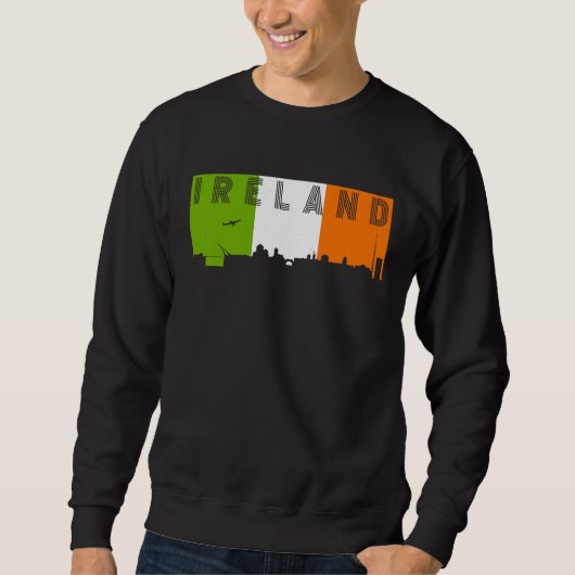 Sweatshirt Ireland Skyline Irish Flag Vacation Travel (Devant)
