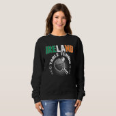 Sweatshirt Ireland Table Tennis   Support Irish Ping Pong Tea (Devant entier)