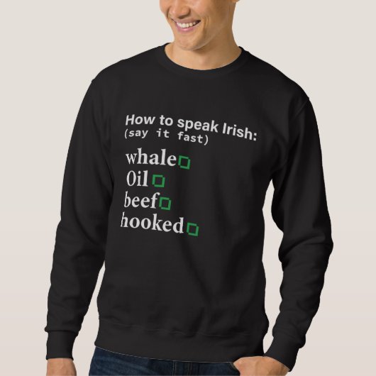 Sweatshirt Ireland Themed Us Shamrock Flag St Patrick s Day (Devant)