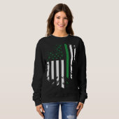 Sweatshirt Irish American Flag St Patrick s Day (Devant entier)