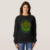 Sweatshirt Irish Blessing Celtic Knot 4 Leaf C St Patrick's D (Devant entier)