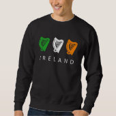 Sweatshirt Irish Celtic Triple Harp Medieval Emblem of Irelan (Devant)
