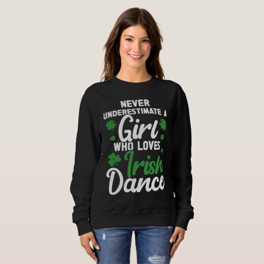 Sweatshirt Irish Dance St Patricks Day Reel Girl Irish Step D (Devant entier)