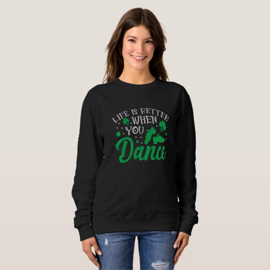 Sweatshirt Irish Dancer Ceili Reel Dance Feis Irish Step Danc (Devant entier)