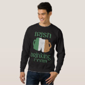 Sweatshirt Irish Drinking Team St Patrick's Day Irlande Drape (Devant entier)