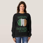 Sweatshirt Irish Drinking Team St Patrick's Day Irlande Drape (Devant entier)