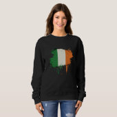 Sweatshirt Irish Flag St Patrick s Day (Devant entier)