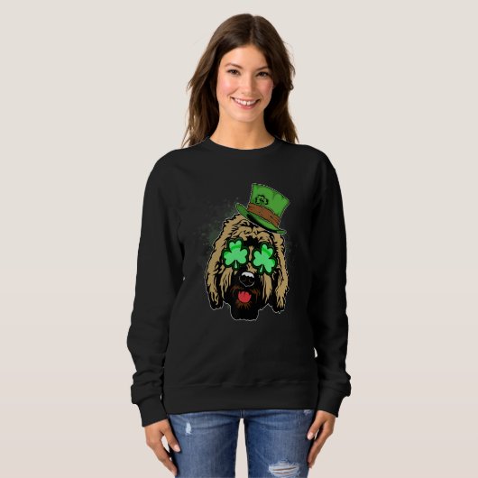 Sweatshirt Irish Goldendoodle Doodle Dog   St Patricks Day Pe (Devant entier)