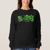 Sweatshirt Irish Nurse St Patricks Day Shamrock Stethocsope W (Devant)