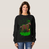 Sweatshirt Irish Shamrock Leprechaun Chamois St Patrick's Day (Devant entier)