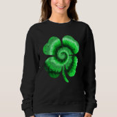 Sweatshirt Irish Shamrock Tie Dye Happy St Patrick's Day Go L (Devant)