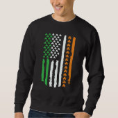 Sweatshirt Irish USA Flag St Patricks Day (Devant)